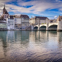 Basel Bridge. Switzerland, ESH European Meeting of the Society of Hypertension